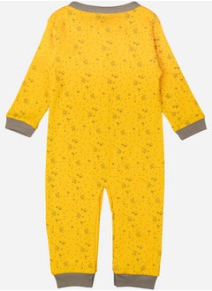 Babies Basic Printed Cotton Long Sleeves Sleepsuit  - Image 2