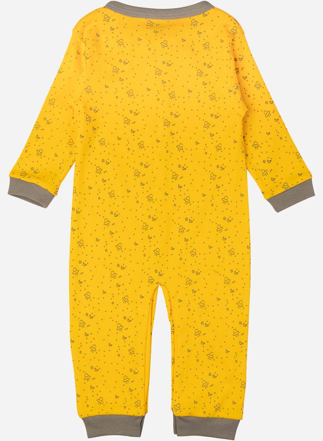 Babies Basic Printed Cotton Long Sleeves Sleepsuit - Image 2