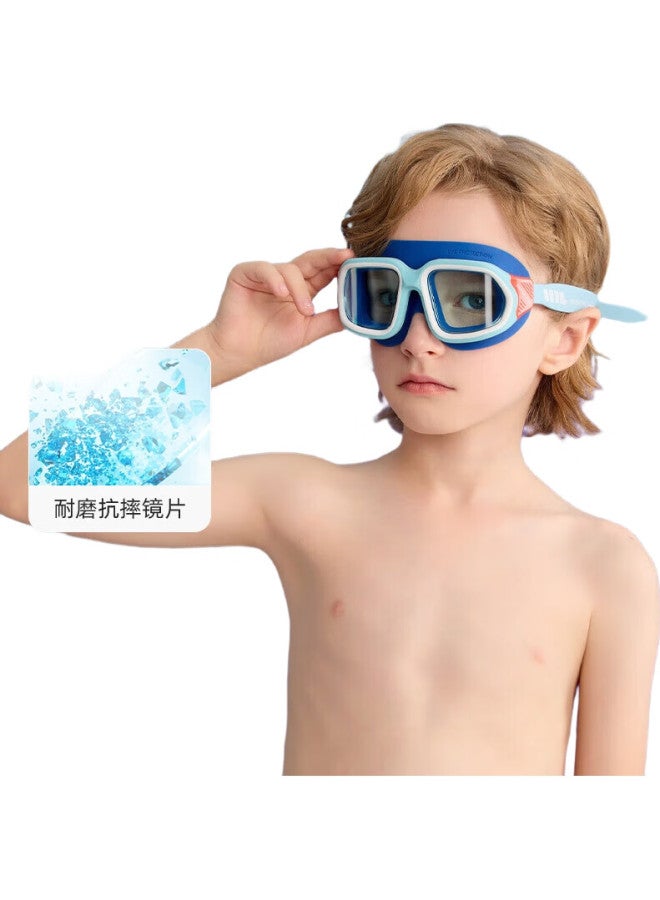 WATERTIME Kids Swimming Goggles 6-12 Years Old Large Frame Professional Anti-Fog Swimming Goggles 10-15 Years Old Swimming Goggles Colorful Pink - Image 1