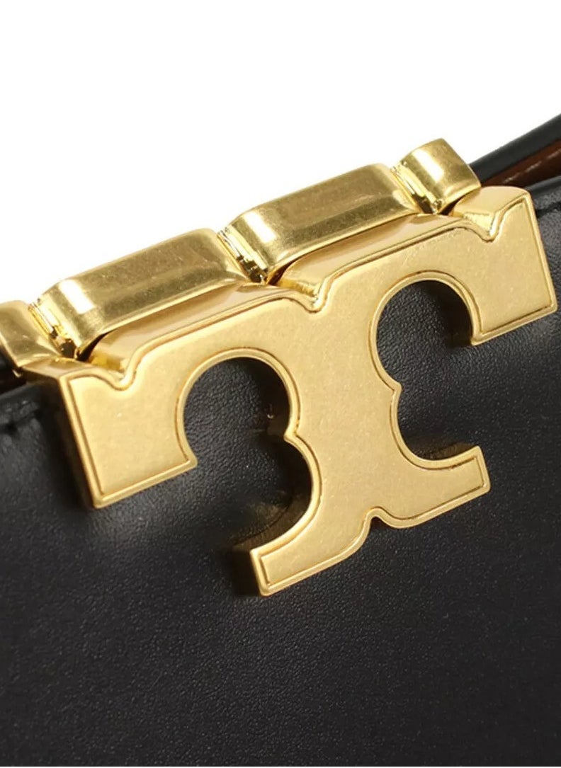 TB - Tory Burch Eleanor Leather Suede Trimmed Shoulder Crossbody Tote Bag - Image 1