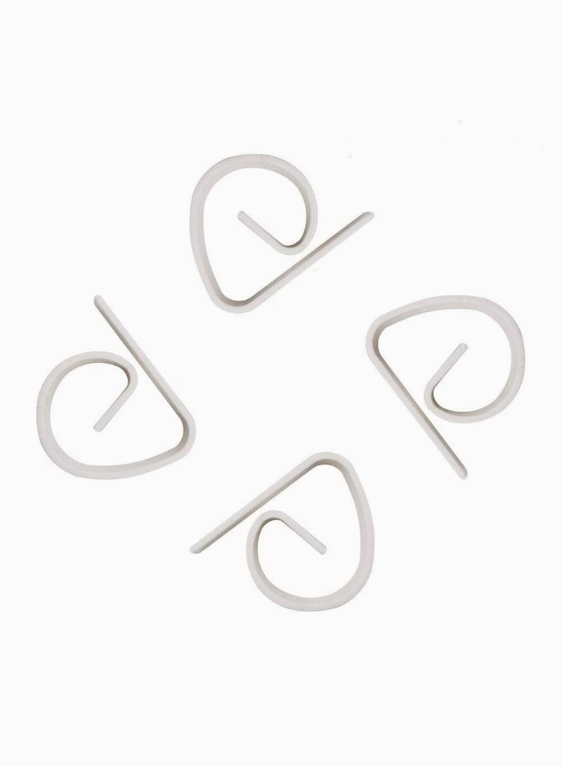 XiuWoo Plastic Tablecloth Clip, Used for Restaurant Banquet Wedding Graduation Party and Outdoor Picnic Table Cloth Fixing Loop Meeting Indoor Events (4 PCS) - Image 1
