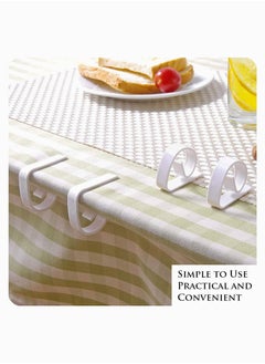 XiuWoo Plastic Tablecloth Clip, Used for Restaurant Banquet Wedding Graduation Party and Outdoor Picnic Table Cloth Fixing Loop Meeting Indoor Events (4 PCS)  - Image 5