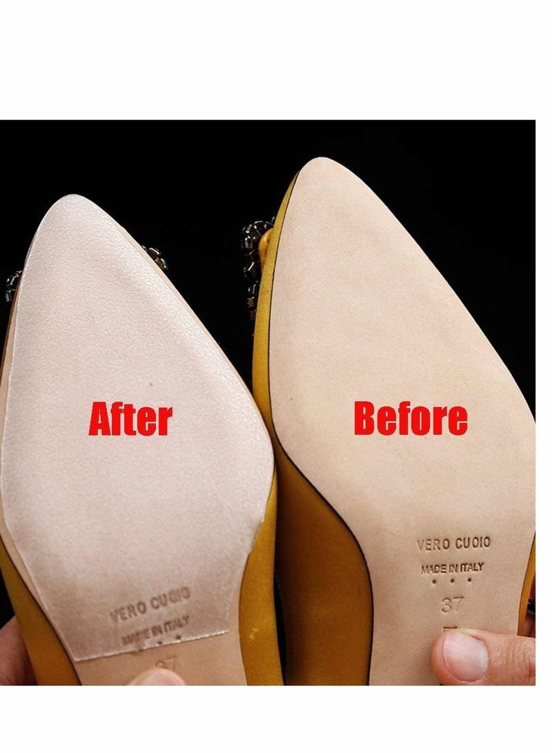 Generic Sole Sticker, 8Pcs Crystal Clear Self-Stick Pads Protector Shoe Bottoms Slip Resistant Cover for Ladies Heels  - Image 4
