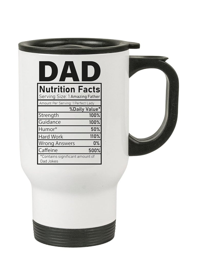 PRINTSHOP4ME Father's Day Travel Mug for Best Dad Ever - Best Gifts Dad - Birthday Gifts from Daughter Son - Gifts for Dad - Stainless Steel, 14oz  - Image 1
