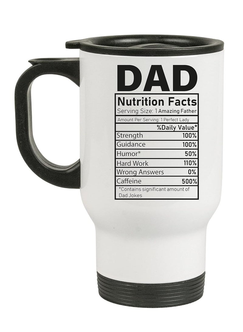 PRINTSHOP4ME Father's Day Travel Mug for Best Dad Ever - Best Gifts Dad - Birthday Gifts from Daughter Son - Gifts for Dad - Stainless Steel, 14oz  - Image 2