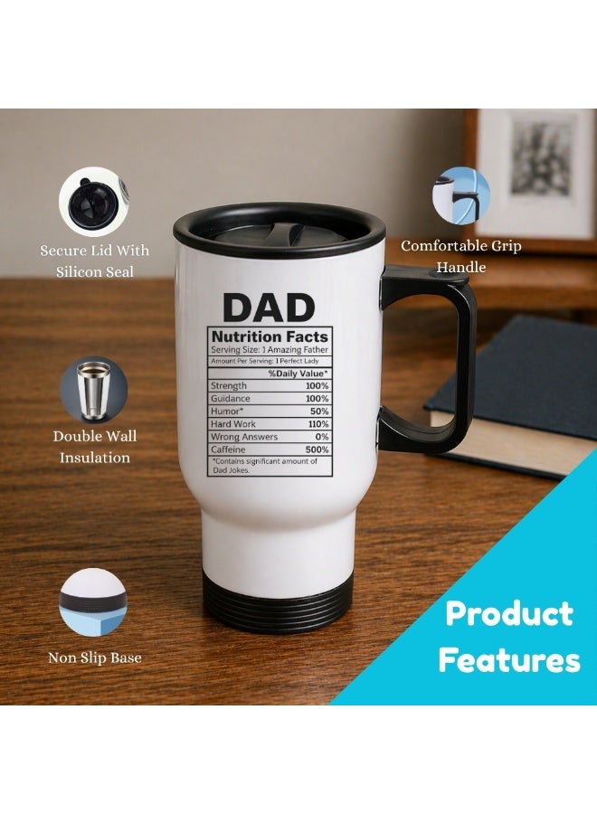 برينت شوب فور مي كوب سفر لعيد الأب لأفضل أب على الإطلاق - أفضل هدايا للأب - هدايا عيد ميلاد من الابنة - هدايا للأب - ستانلس ستيل، 14oz - Image 4