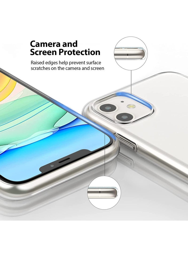 Denx Crystal Clear Case For iPhone 11, Shock-Absorbing Corners, Yellowing Resistant, Scratch Resistant, Clear Phone Cover for iPhone 11 - Image 4
