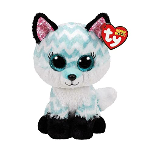 TY 2007520 Atlas Fox Beanie Boo Stuffed Animal, Multicoloured, 15 cm - Image 5