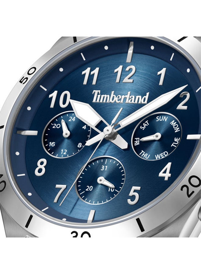 Timberland Men Timberland Ashmont Multifunction - Mens Watch - Blue Dial, Tan Leather Strap - Image 3