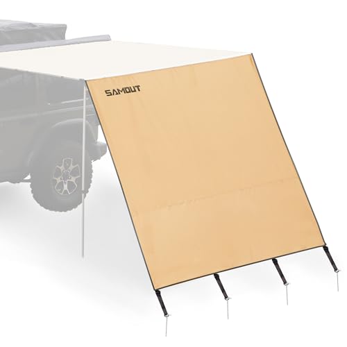 SAMOUT Awning Wall 6.6FT x 8.5FT Multi-Side Universal Awning Extension Waterproof Ripstop UV-Resistant for Windbreak & Sun Shade - Image 1