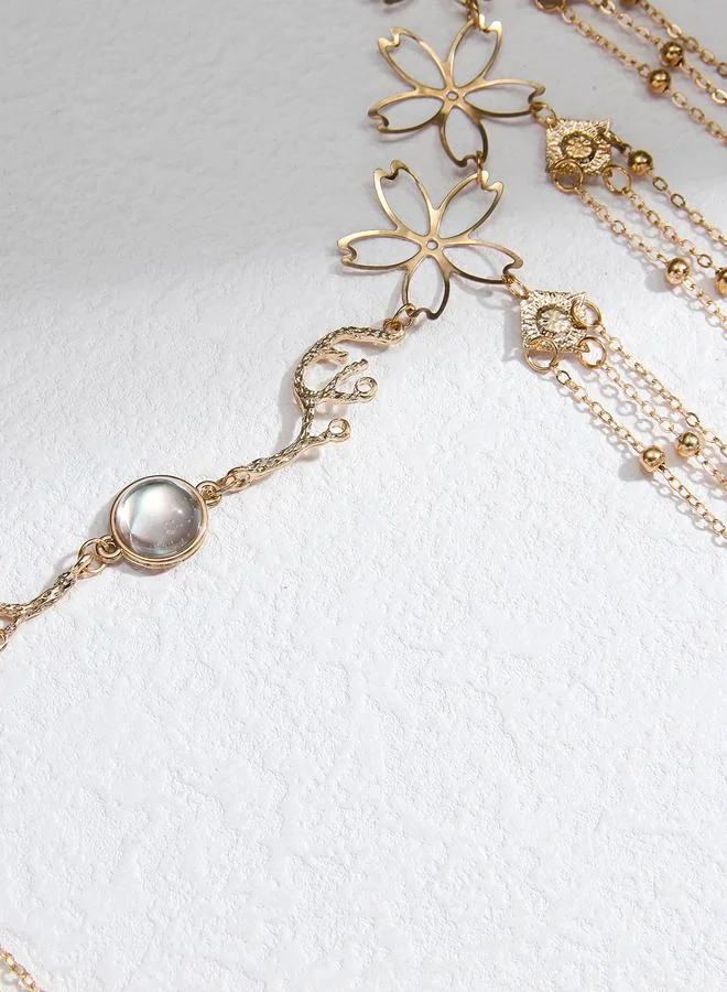 Take Two  Embellished Layered Hair Chain Clip for Women | Best Price UAE