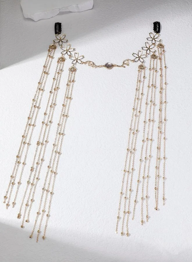 Take Two  Embellished Layered Hair Chain Clip for Women | Best Price UAE