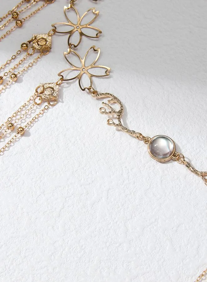 Take Two  Embellished Layered Hair Chain Clip for Women | Best Price UAE