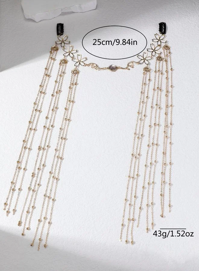 تايك تو Embellished Layered Hair Chain Clip