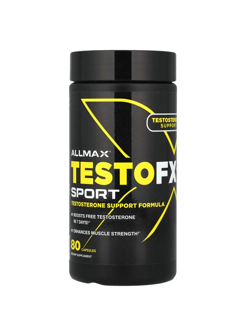 Allmax TestoFX Sport, Testosterone Support Formula, 80 Capsules