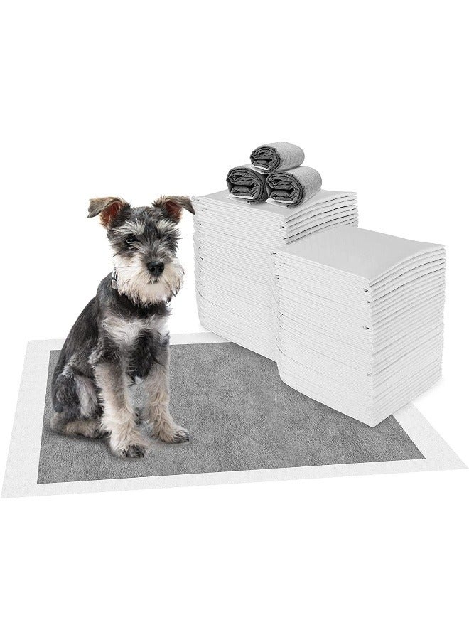 Mumoo Bear Carbon Puppy Training Pads Pack of 50, Super Absorbent Dog Pads, Odour Control Dog Pee Pad, Leak-Proof Disposable Fast Drying Pet Pads for Toilet, Training - 60 x 45cm