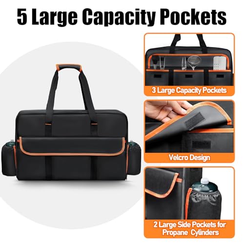 Amerbro Stove Carrying Case Compatible with Coleman, Stove Carry Bag Compatible with Coleman Gas Camping 2 Burner Stove, Triton Stove, for Camp Chef Everest 2 Burner Stove Camp Stove - Image 3