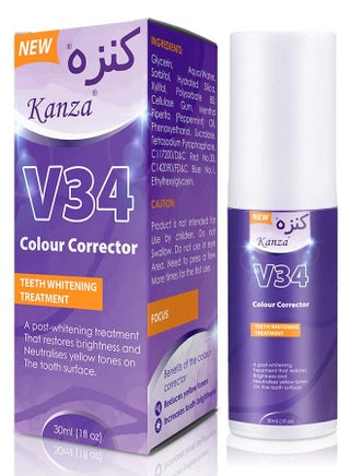 v34 Colour Corrector Purple Toothpaste Teeth Whitening Color Corrector Toothpaste Purple Teeth Whitener Teeth Whitening Booster Purple Whitening Toothpaste Teeth Whitener Tooth Stain Removal 30ml - pzsku/Z33D5B32723003AA02C07Z/45/_/1688393612/d15d296a-5795-41de-b0f5-3dfb3cdd6014