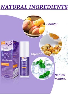 Kanza v34 Colour Corrector Purple Toothpaste Teeth Whitening Color Corrector Toothpaste Purple Teeth Whitener Teeth Whitening Booster Purple Whitening Toothpaste Teeth Whitener Tooth Stain Removal 30ml  - Image 3