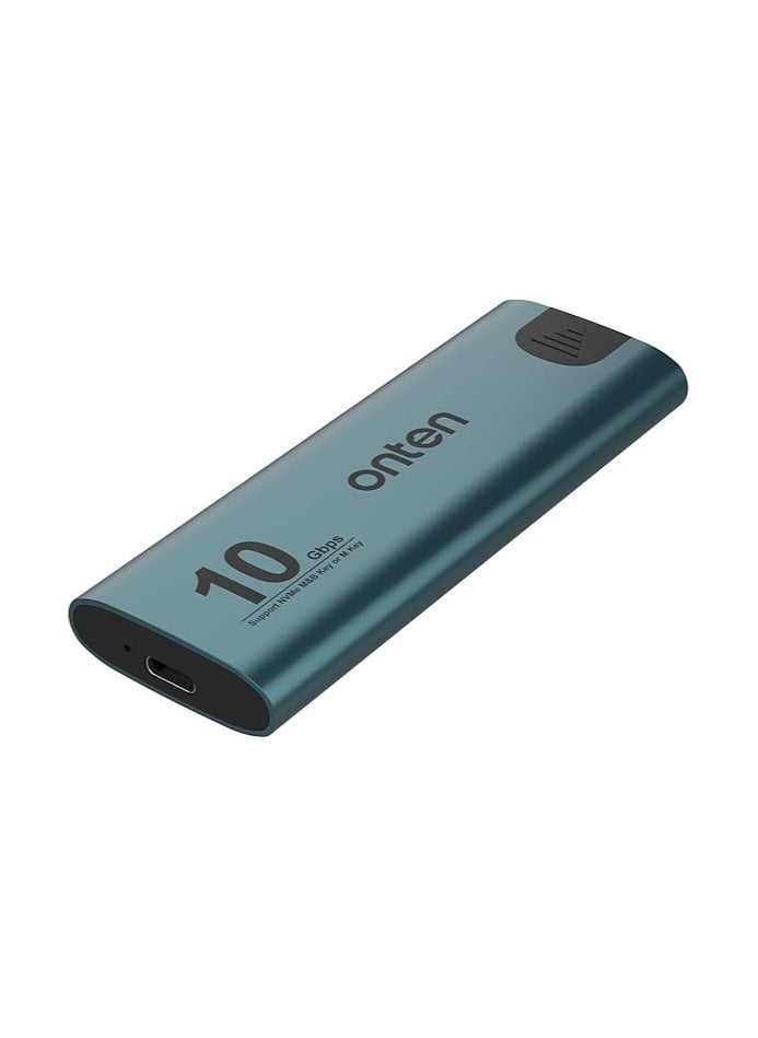 onten M.2 SSD External Enclosure – 10Gbps, USB 3.1/3.0, Compatible with 2230/2242/2260/2280, Supports Windows, macOS, Linux, Android, iOS  - Image 1