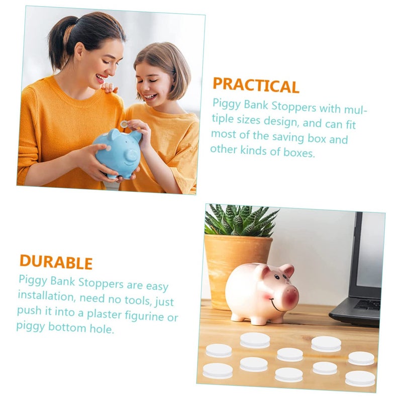Piggy Bank Bottom Cover Replacement Stopper 20 Pieces 1 Package - Image 5