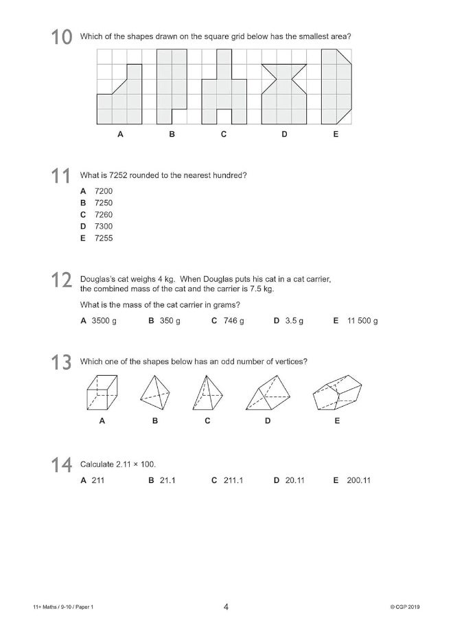 null - 11+ GL Maths Practice Papers - Ages 9-10 (with Parents' Guide & Online Edition) - Image 1