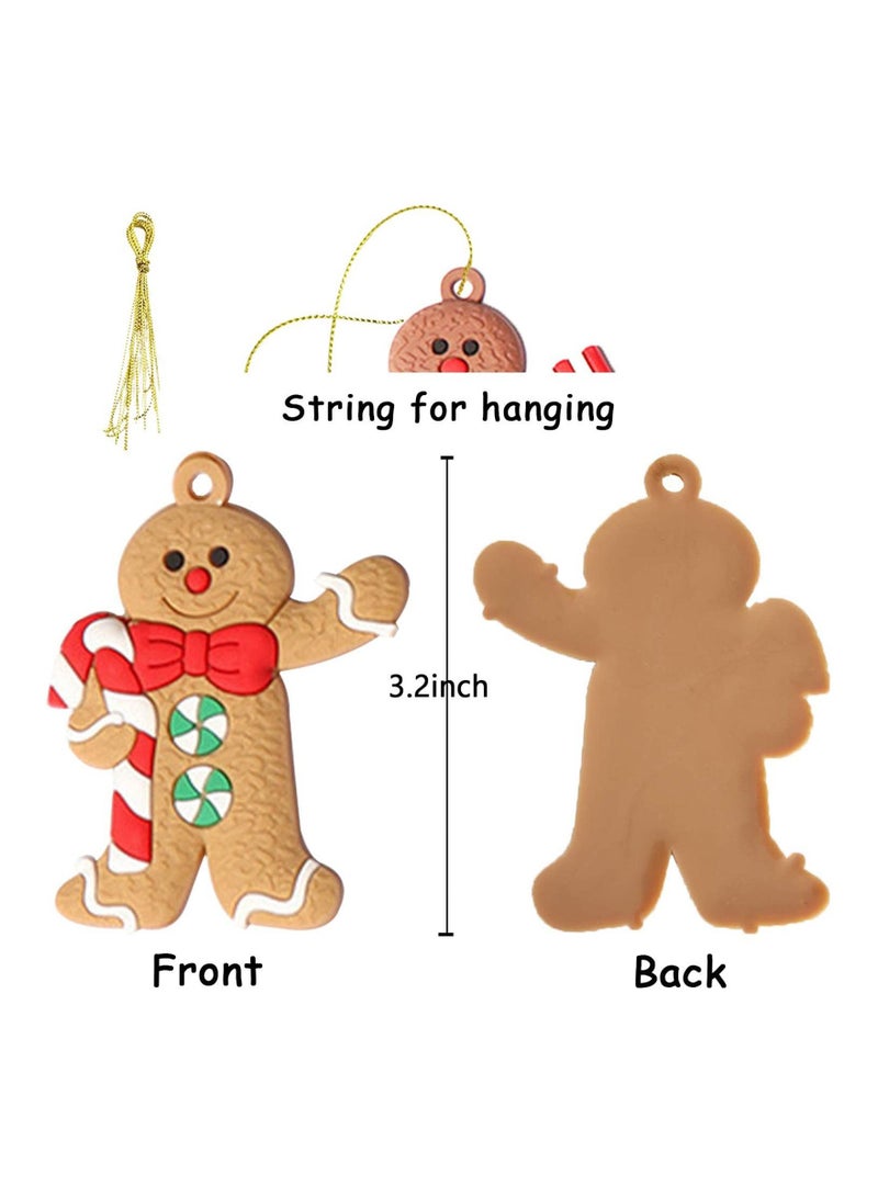 Highland Ginger Bread Tree Christmas Tree Ornaments - 12 Pc  - Image 4