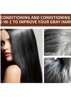 Jaysuing Jaysuing 1Pc Shampoo Soap Natural Darkening Grey Hair Recoloring Damage Hair Care  - Image 2