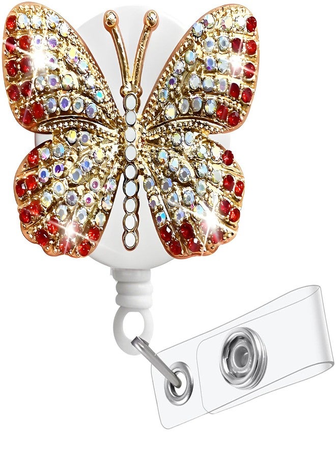 KUNHEHO Funny Butterfly Retractable Badge Reel Name Card Holders Clip RN LPN CNA MA Medical Worker Teacher Nurse Badge Accessories - Image 2