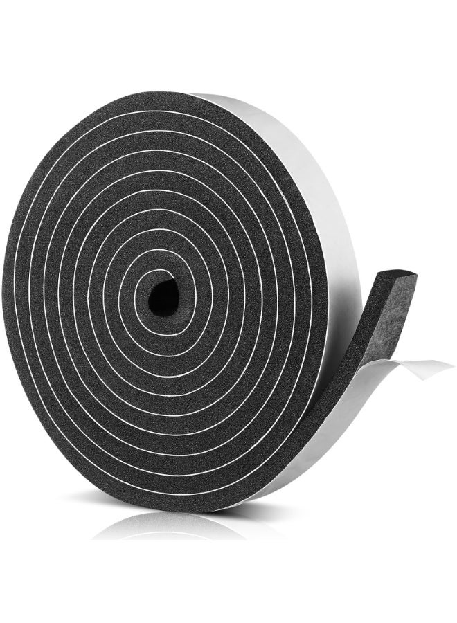 LEFAFA Sound Insulation Strip - Door And Window Sound Insulation Foam Strip, Self Adhesive Anti Collision And Shock Absorption Sealing Strip, 0.34 Inch*0.38 Inch, 10 Meters In Total Length. - Image 1