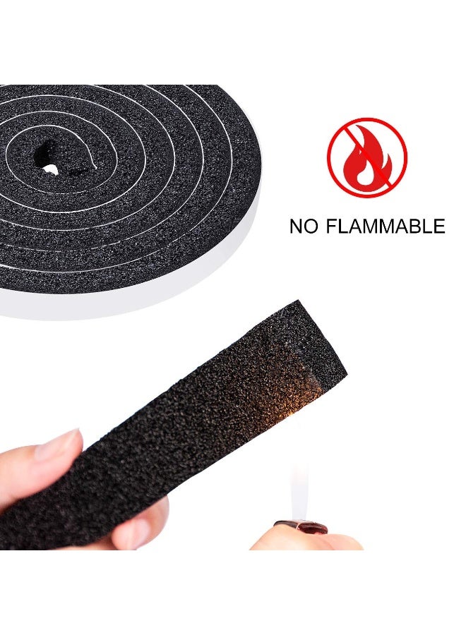 LEFAFA Sound Insulation Strip - Door And Window Sound Insulation Foam Strip, Self Adhesive Anti Collision And Shock Absorption Sealing Strip, 0.34 Inch*0.38 Inch, 10 Meters In Total Length. - Image 2
