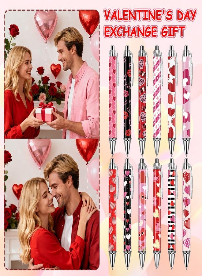 BAISDY 24Pcs Valentine's day Pen Bulk, Heart Ballpoint Pen for Party favor Suppiles - Image 5
