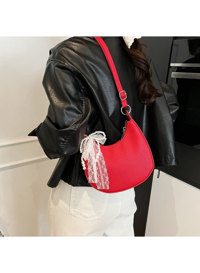 KUYING New Fashionable Simple Retro Underarm Bag  - Image 4