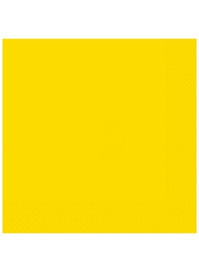 Unique 20 Neon Yellow Luncheon Napkins - Image 1