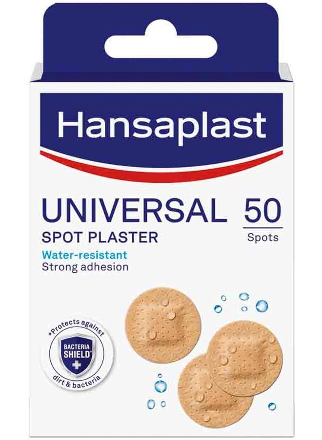 Hansaplast Hansaplast Universal Spot Plasters, Water-Resistant & Strong Adhesion, 50 Strips  - Image 1
