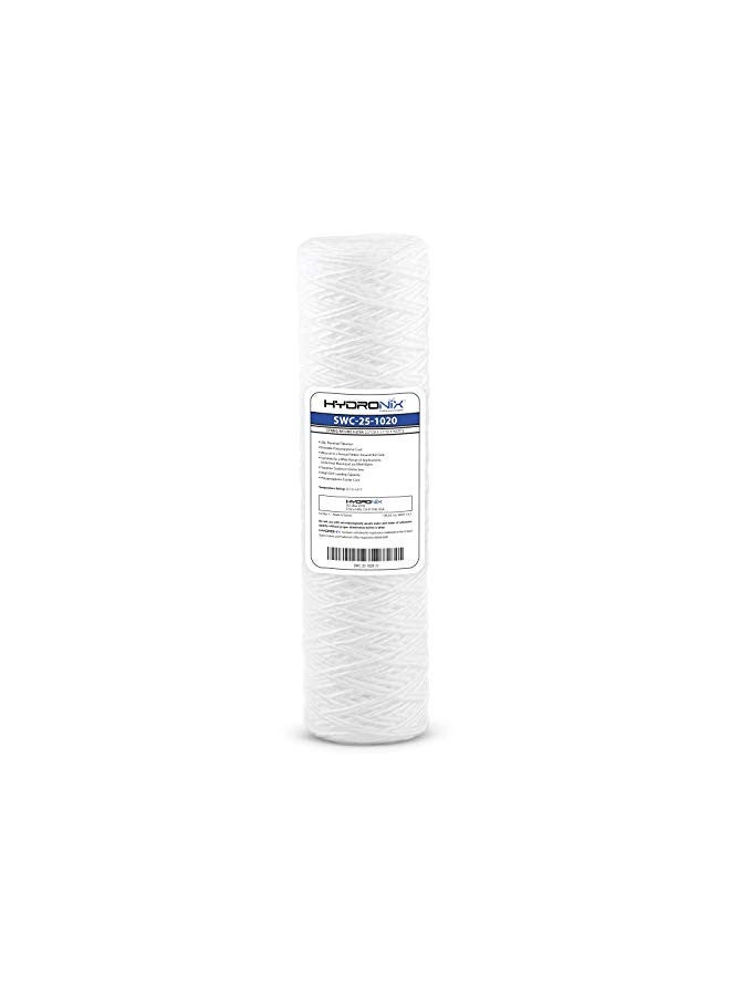 Hydronix فلتر مياه سكني شامل هيدرو نيكس SWC-25-1020 بخيوط ملتفة 2.5" × 10" - 20 ميكرون - Image 1