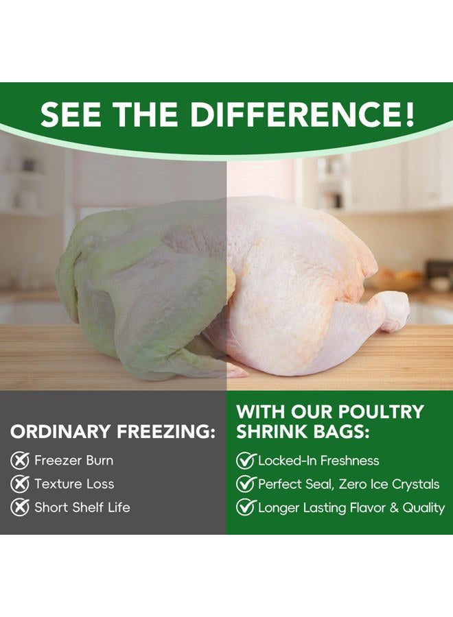 Zeefpod Poultry Shrink Bags,100 Pack,13x18Inches Clear Poultry Heat Shrink Wrap Chicken Bags for Freezer With 100 Zip Ties,a Silicone Straw for Chickens,Turkey,Rabbits(5-14 lbs) - Image 5