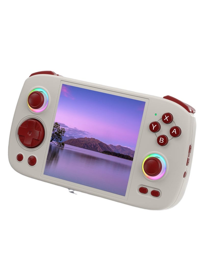 ANBERNIC  ANBERNIC RG Cube Retro Handheld Game Console 64bit Android 13 Unisoc T820 3.95 Inch IPS Screen Hall Joystick RGB lighting effect (Grey)  - Image 2