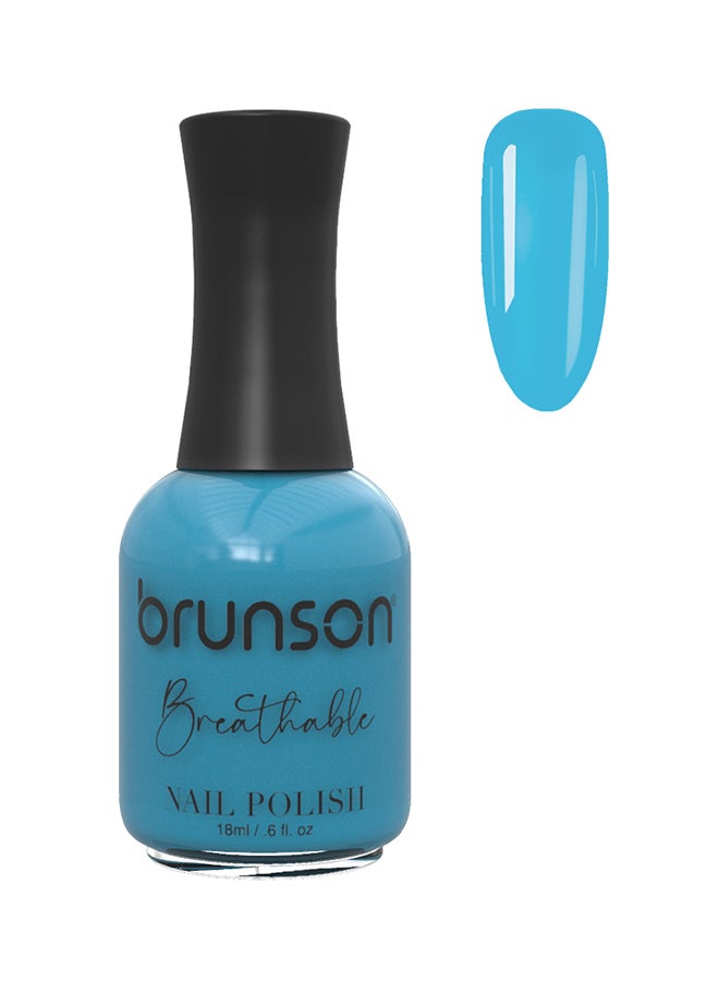 brunson Breathable Nail Polish Halal nail polish Wudu friendly Quick-Dry Vegan long lasting but easy peel off   18ml BH224