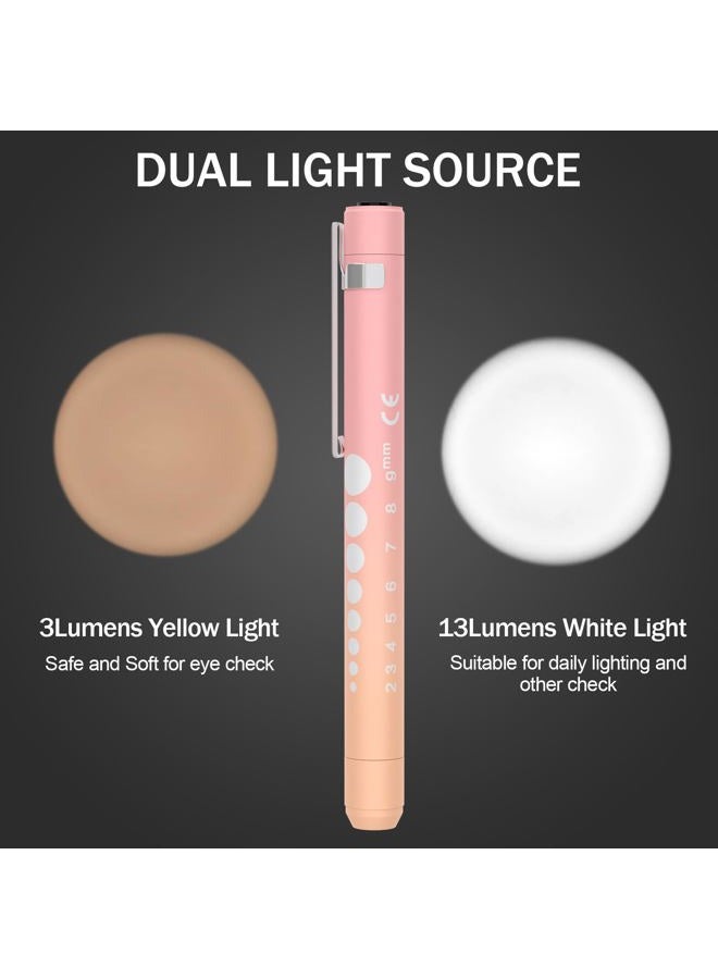 RISEMART Rechargeable Pen Light for Nurses and Doctors – LED Medical Penlight with USB Charging, Dual Light Modes, Durable Clip – Ideal Gift for Graduation, Night Shift, Clinical Use – Orange Pink Gradient - Image 3