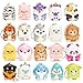 funnysquee 20 Packs Animal Squishies Toys Keychains SetParty Favors Mini Animals Stress Relief Slow Rising Squeeze ToysBirthday GiftClassroom PrizesGoodie Bag for KidsRandom Style - Image 2
