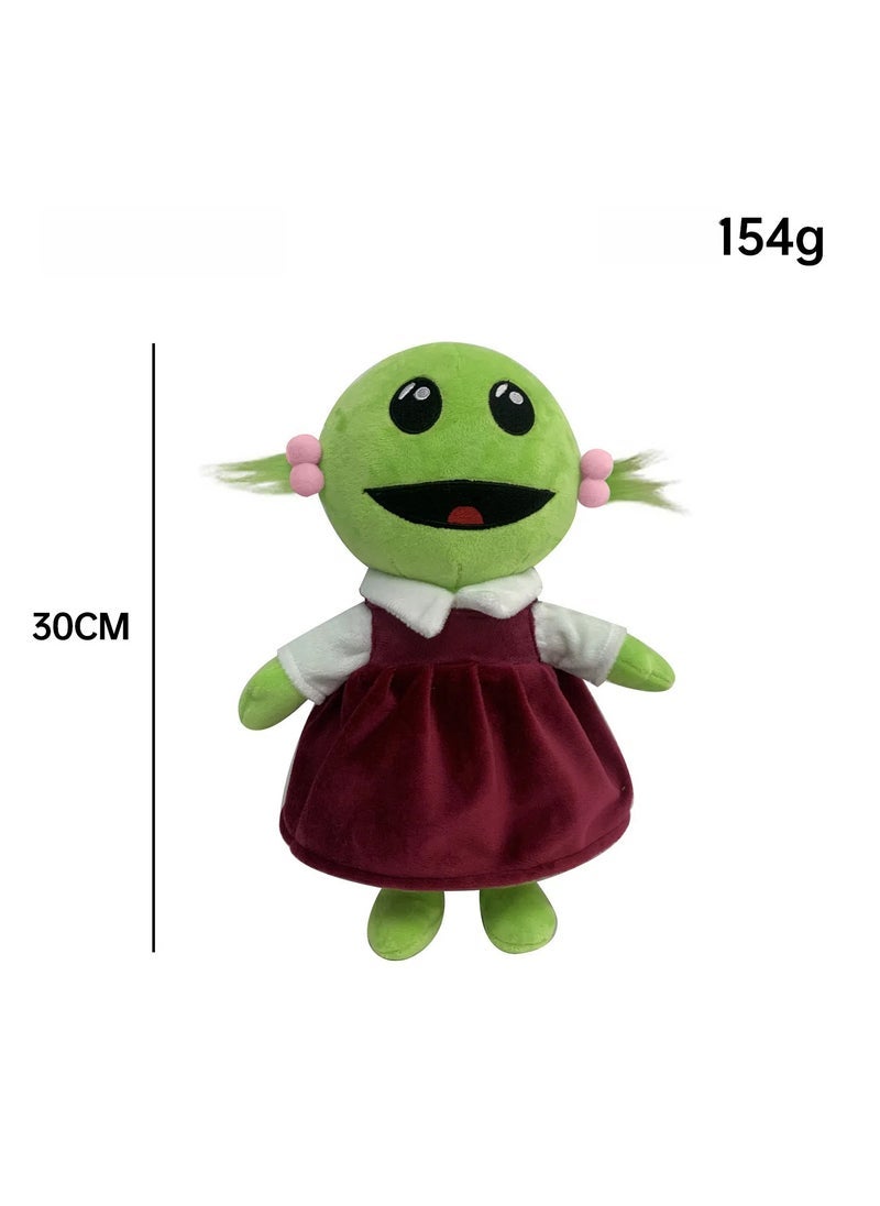 general Nanalan Mona Little Girl Plush Doll Green Alien Doll Ragdoll Toy Companion Accompany Sleep Sweetheart - Image 2