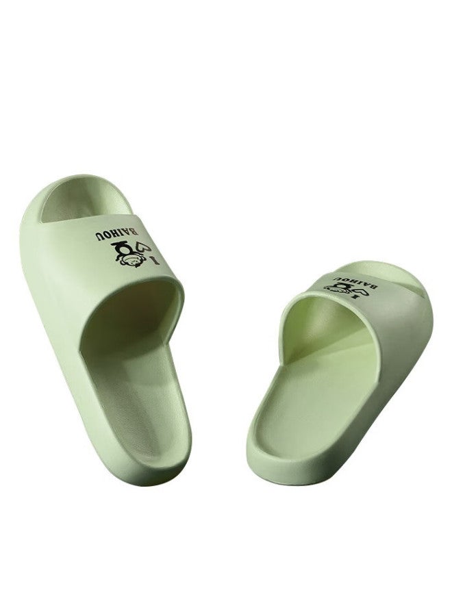Baihou Summer Couple Style Student Cartoon Home Thick-soled Squishy Feeling Men's And Women's Sandals, 006 Yellow, Size 38-39 - Image 4