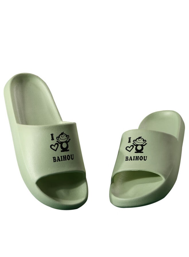 Baihou Summer Couple Style Student Cartoon Home Thick-soled Squishy Feeling Men's And Women's Sandals, 006 Yellow, Size 38-39 - Image 3
