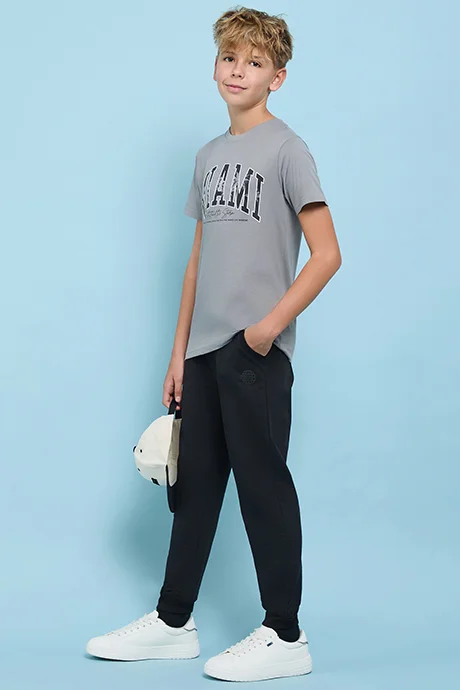 أر أند بي Solid Joggers with Drawstring Waist