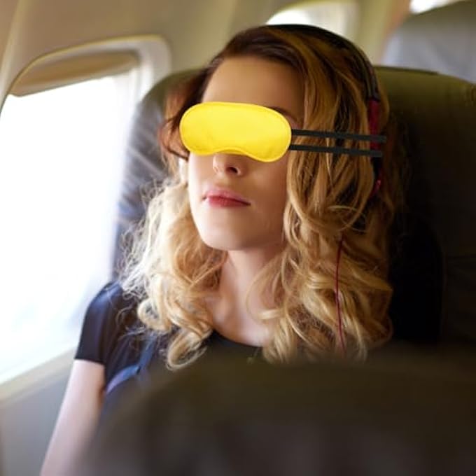 rayihni 12-Piece Sleeping Eye Mask, 12 Pairs Of Earplugs, Simple Solid Color, Soft And Comfortable, Convenient Shading Eye Mask, Universal For Men And Women, Sleep Accessories Set. - Image 4