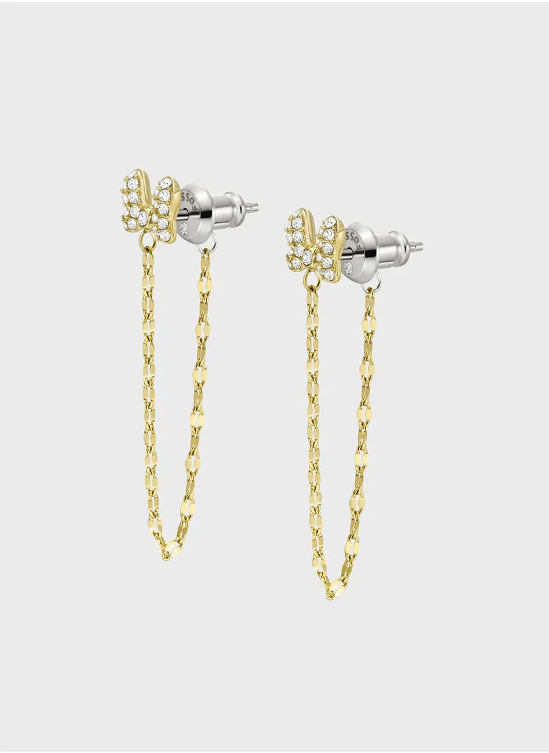 MICKEY MOUSE Stainless Steel Drop Earrings