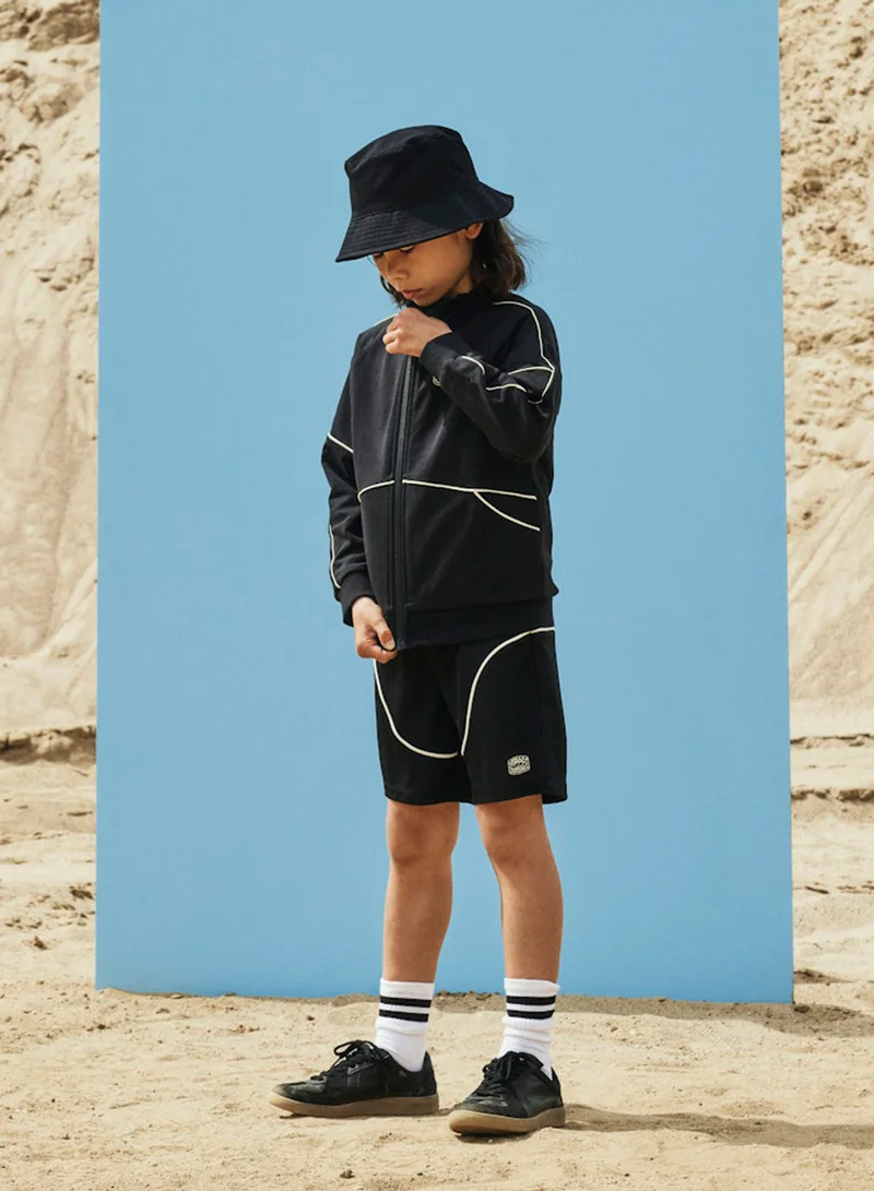 NAME IT Kids Graphic Drawstring Shorts