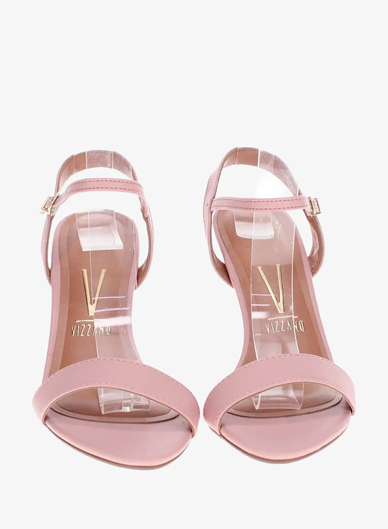 VIZZANO Pink High Heels Sandals with Back Strap – Elegant sling Back Heels for Girls & Ladies for Women | Best Price UAE