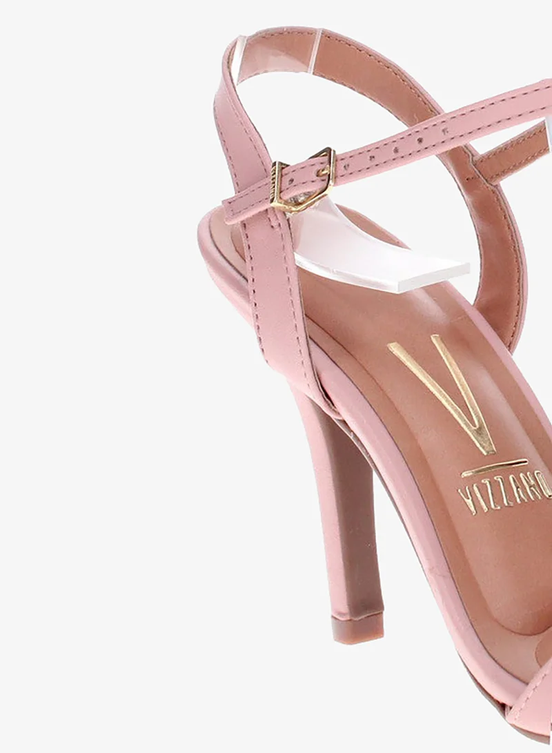 VIZZANO Pink High Heels Sandals with Back Strap – Elegant sling Back Heels for Girls & Ladies for Women | Best Price UAE